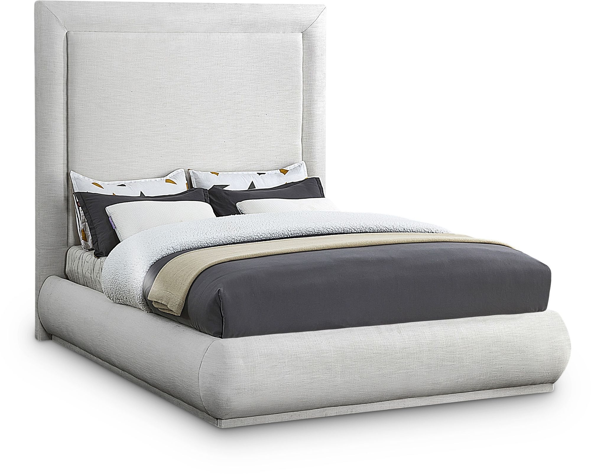 Brooke Linen Fabric Bed