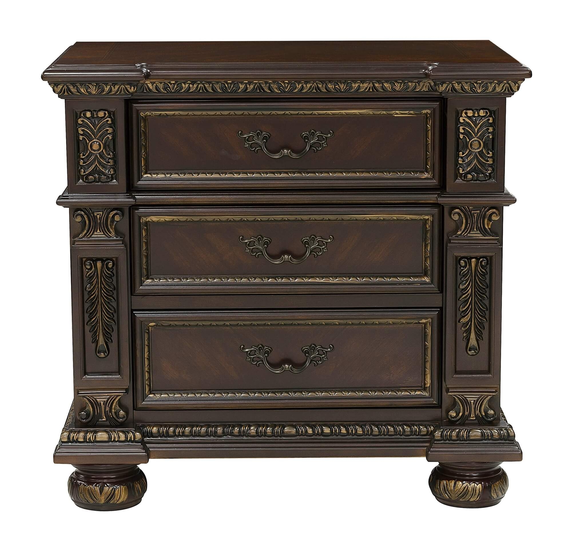 Catalonia Wood/Wood Veneer Panel Bedroom Set