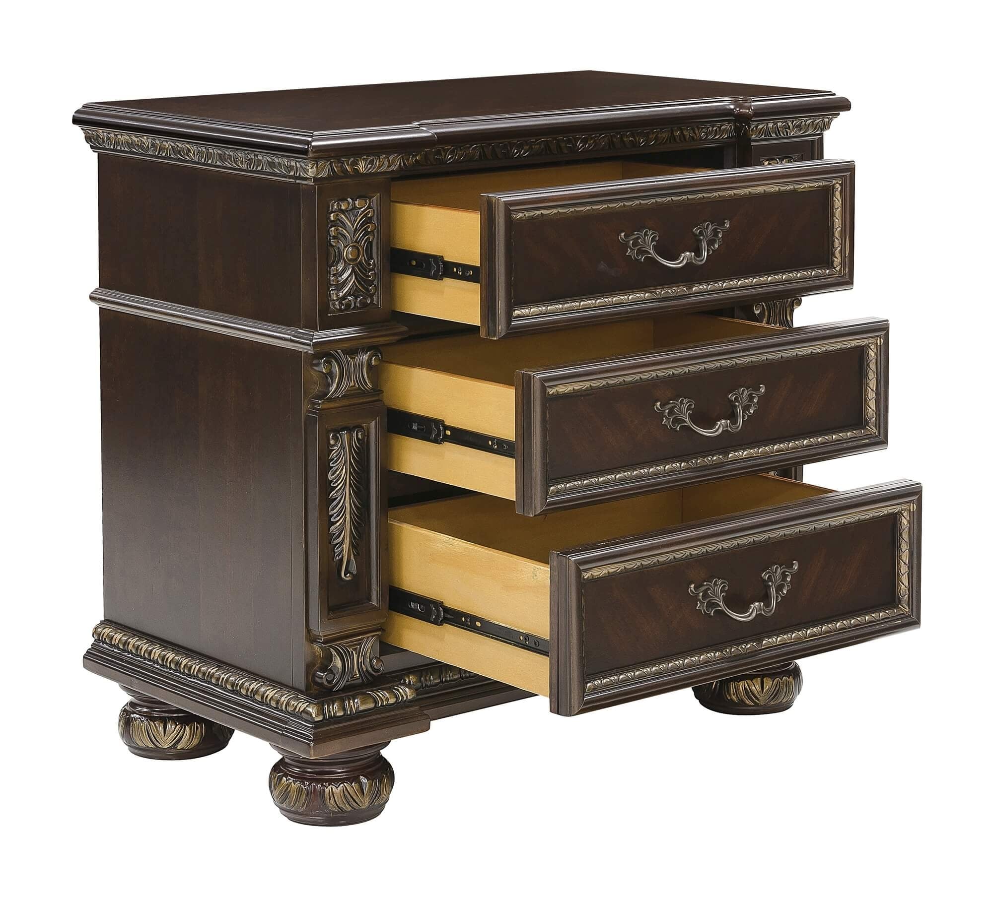 Catalonia Wood/Wood Veneer Panel Bedroom Set