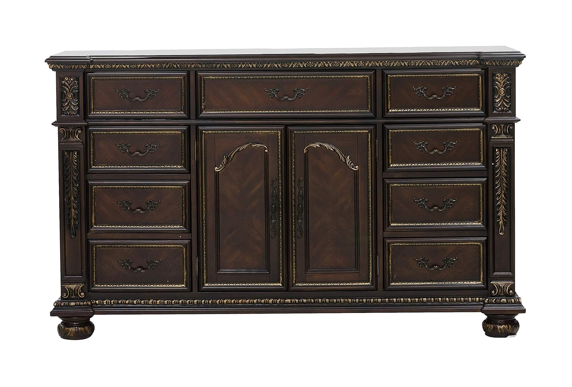 Catalonia Wood/Wood Veneer Panel Bedroom Set