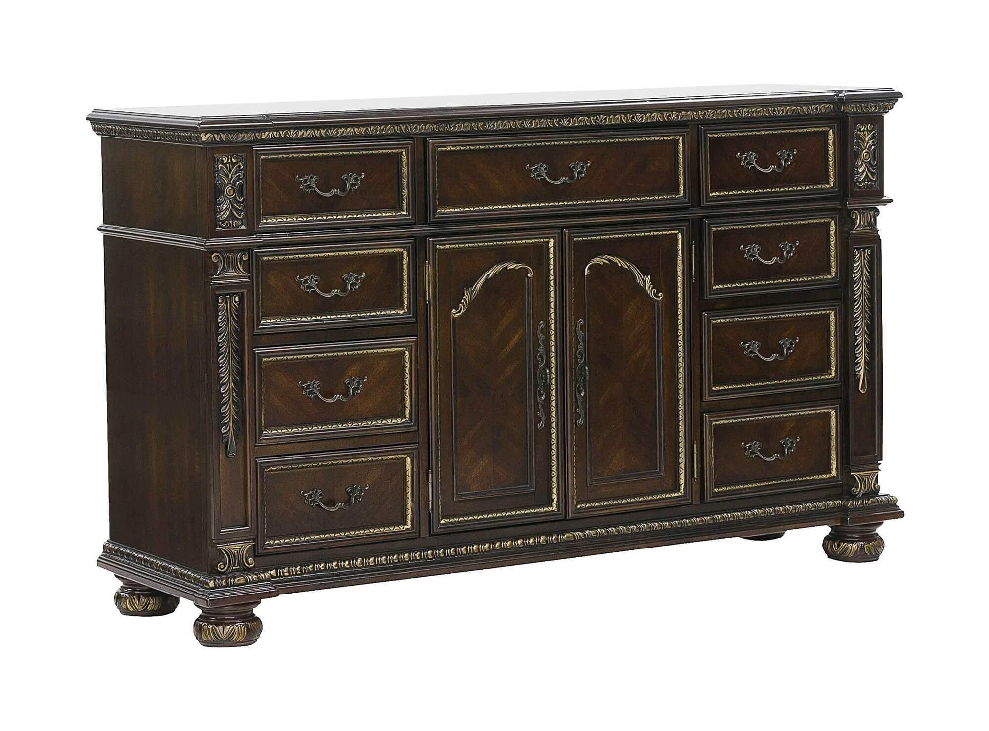 Catalonia Wood/Wood Veneer Panel Bedroom Set