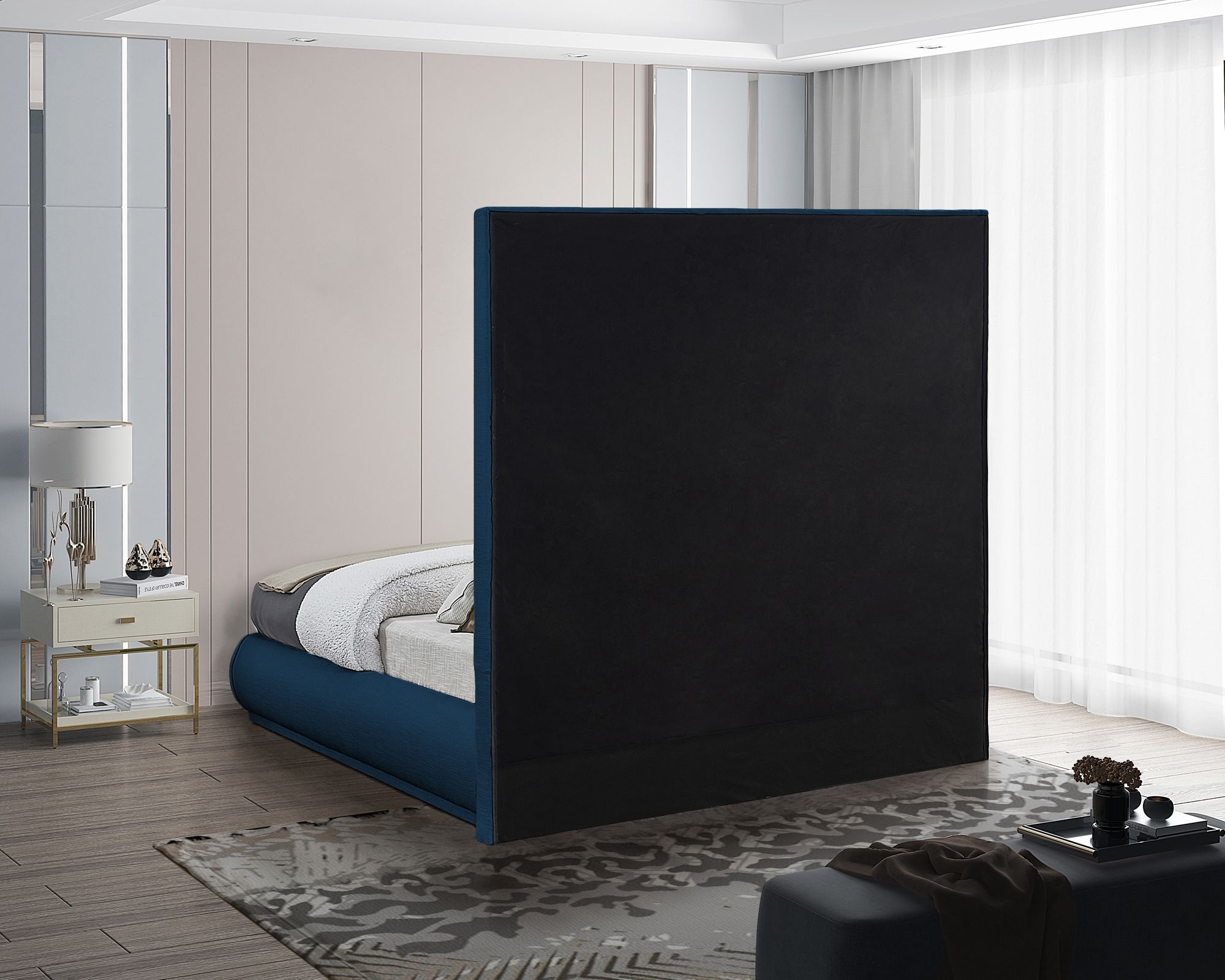 Brooke Linen Fabric Bed