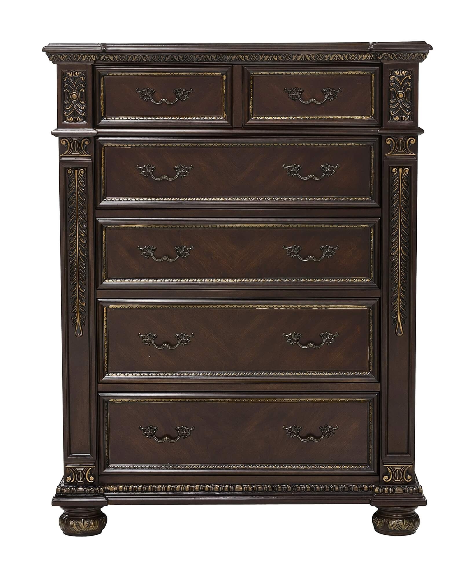 Catalonia Wood/Wood Veneer Panel Bedroom Set