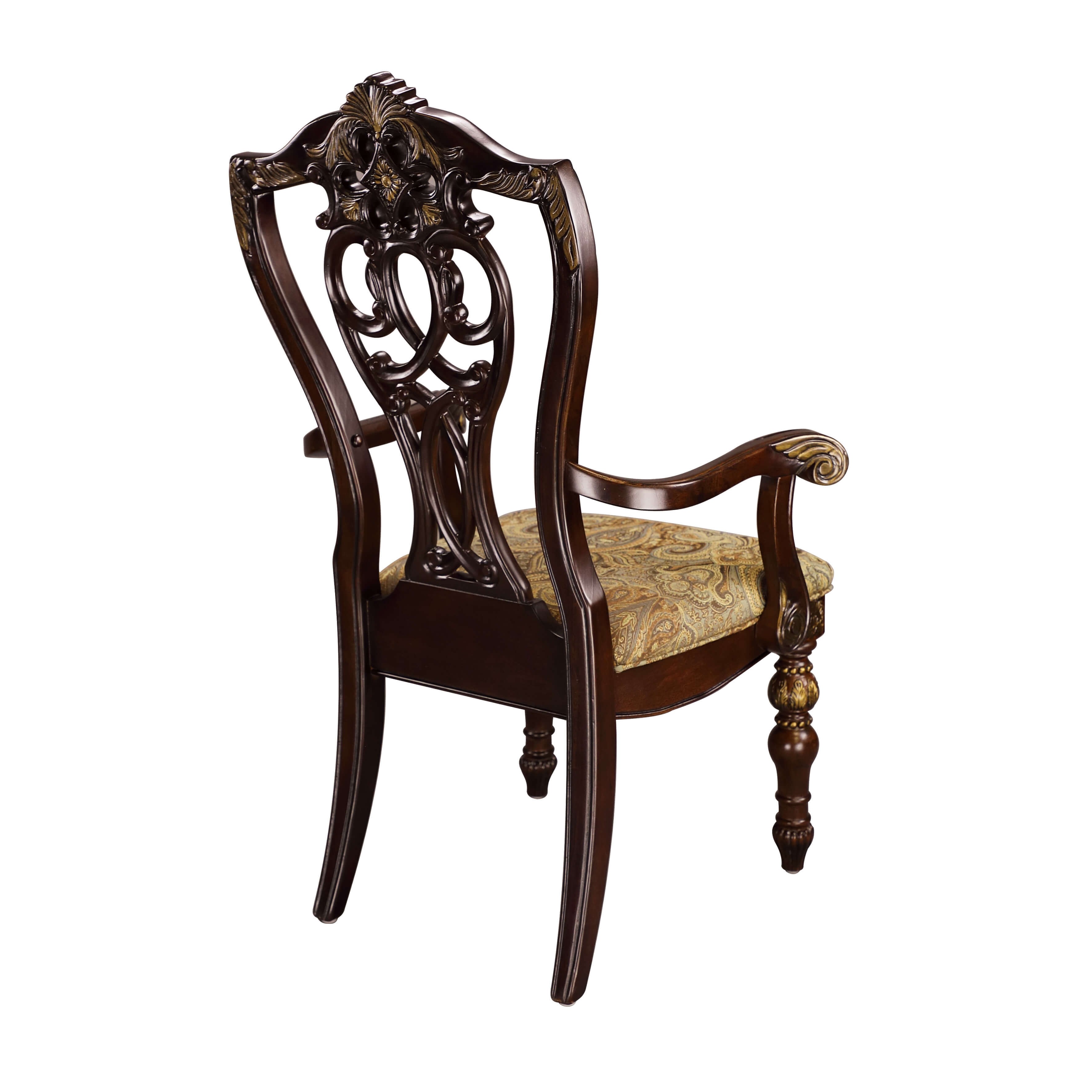 Catalonia Classic Fabric Dining Arm Chair