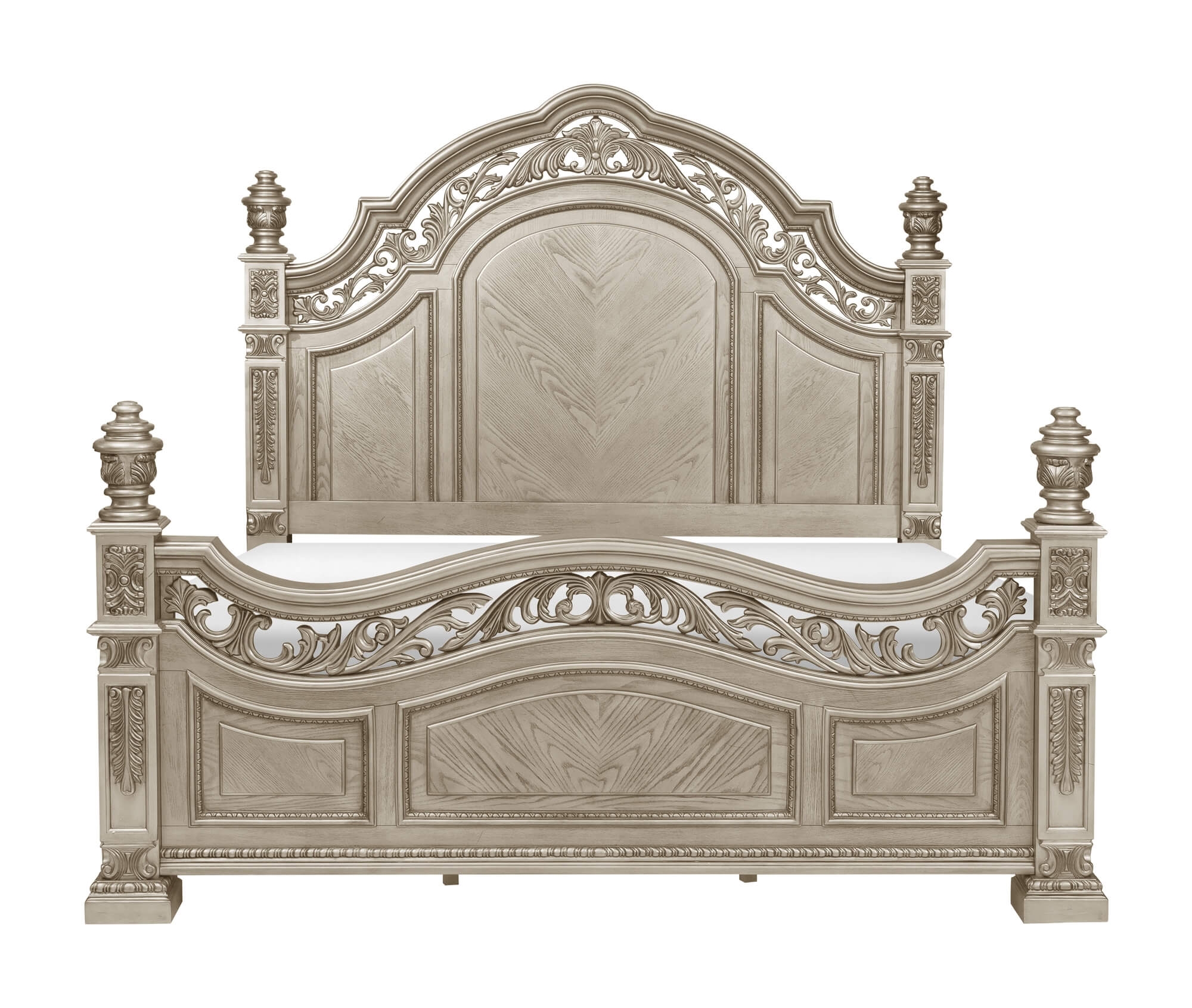 Catalonia Wood/Wood Veneer Panel Bed