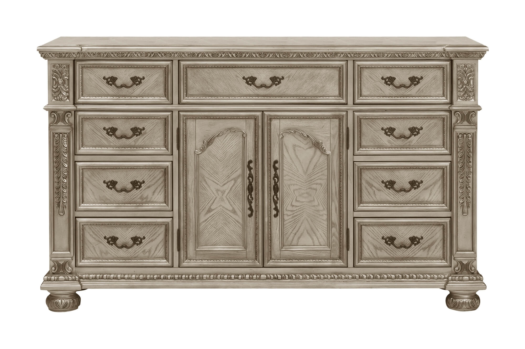 Catalonia Wood/Wood Veneer Panel Bedroom Set