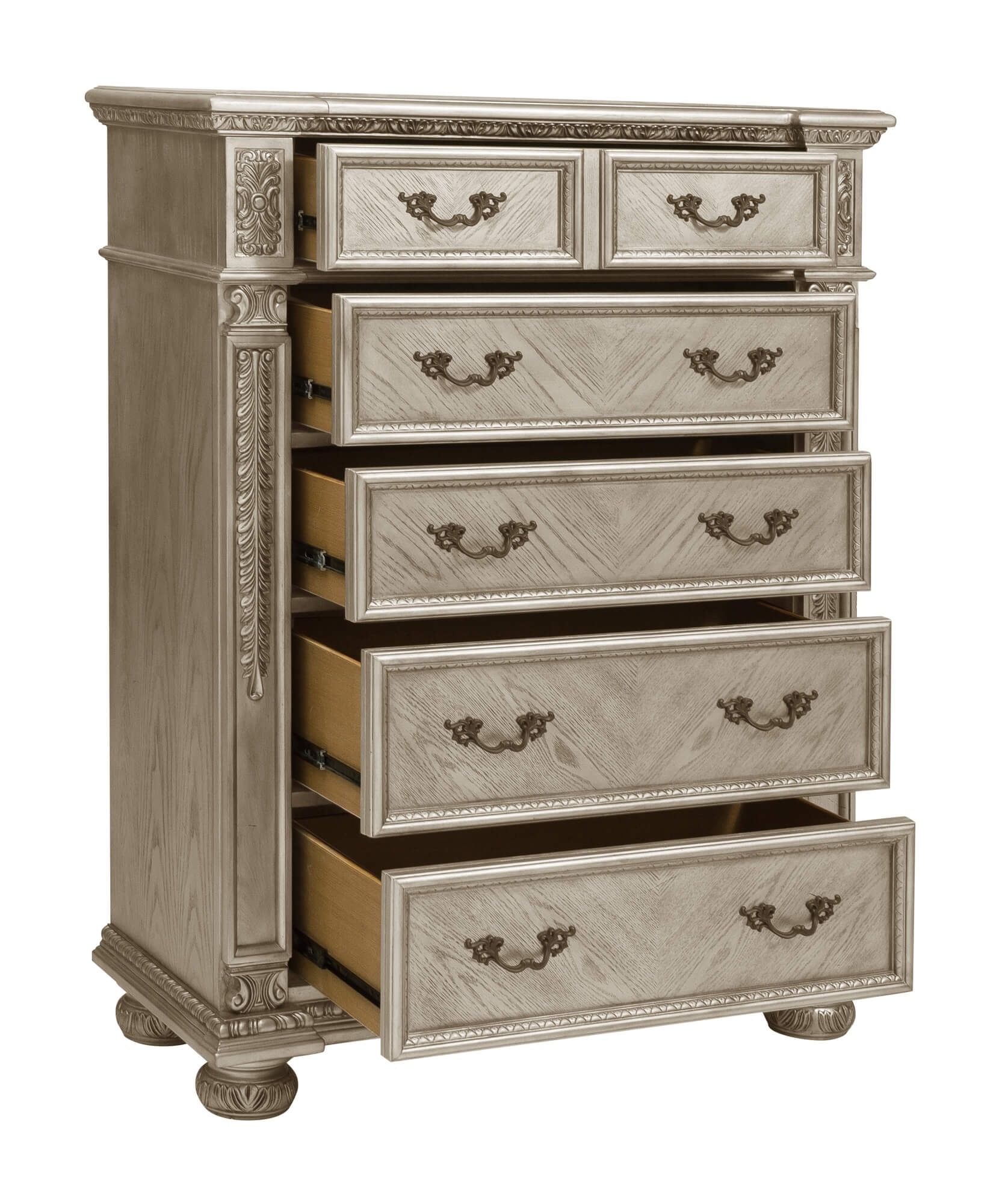 Catalonia Wood/Wood Veneer Panel Bedroom Set