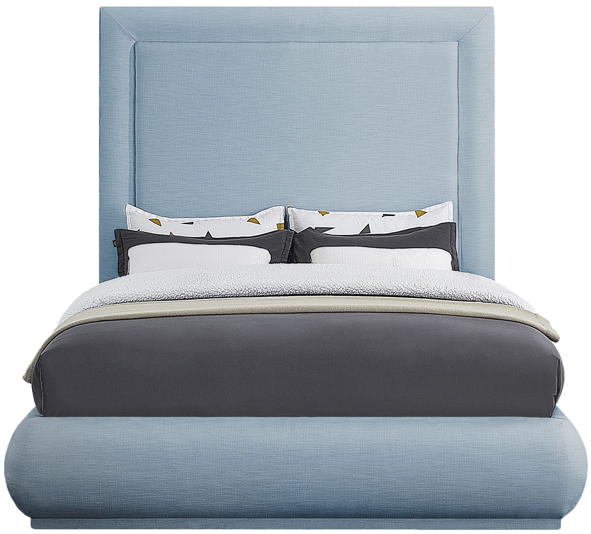 Brooke Linen Fabric King Size Bed