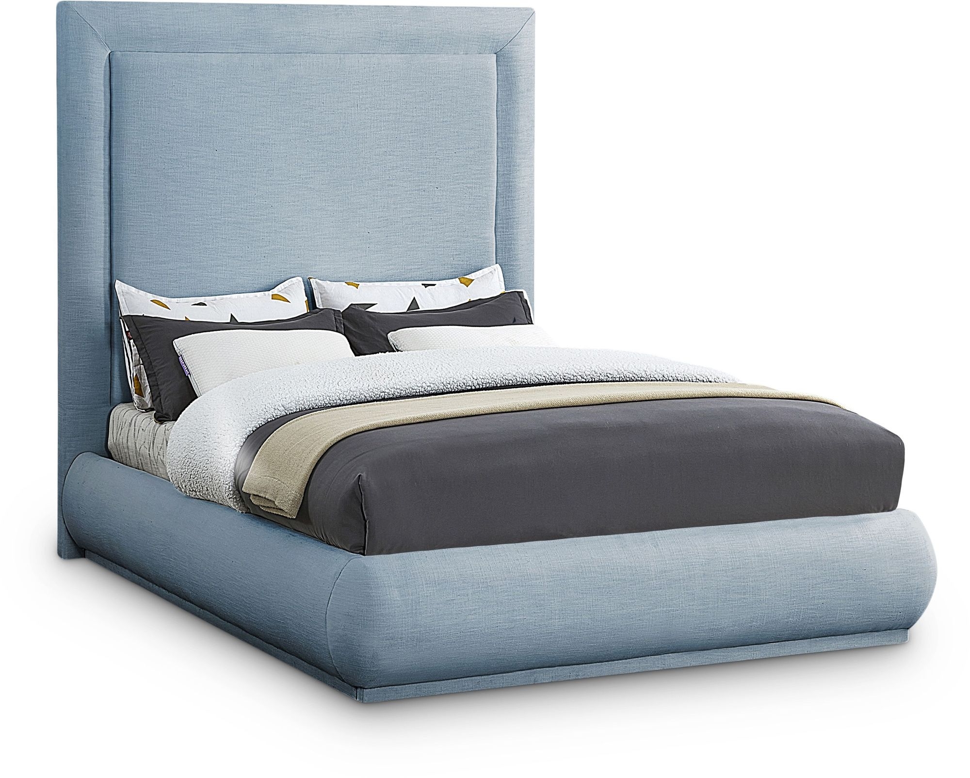 Brooke Linen Fabric Bed