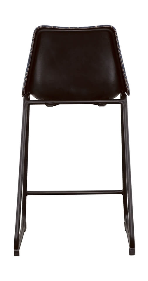 Marquise Fabric Counter Height Stool with Metal Base