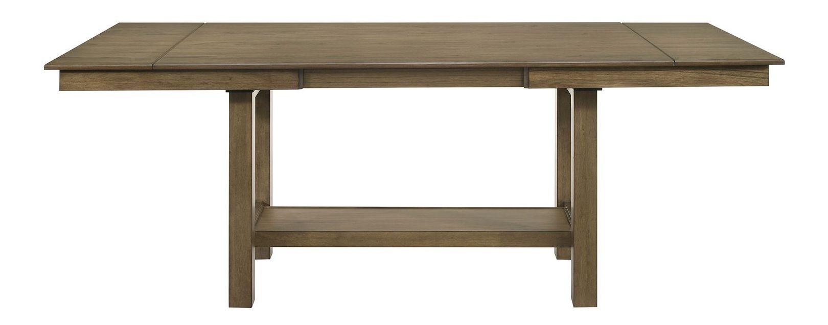 Brook Bay Rectangular Wood Extendable Gathering Trestle Dining Room Set