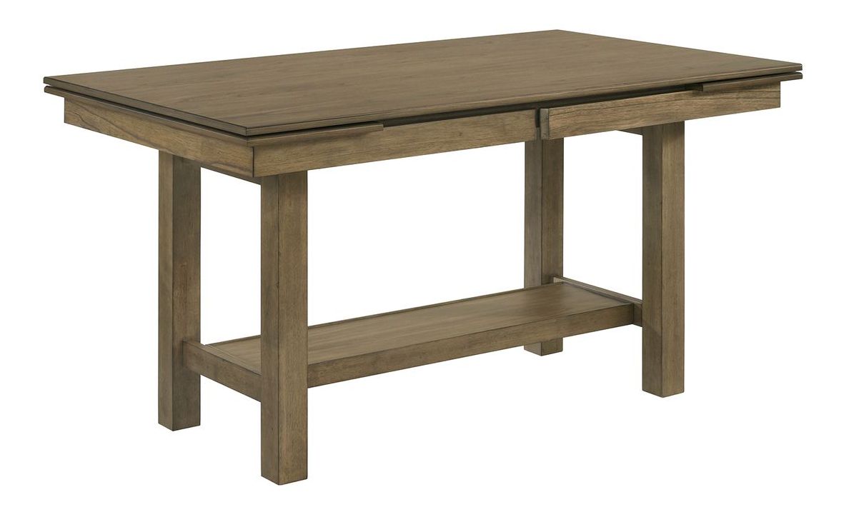 Brook Bay Rectangular Wood Extendable Gathering Trestle Dining Room Set