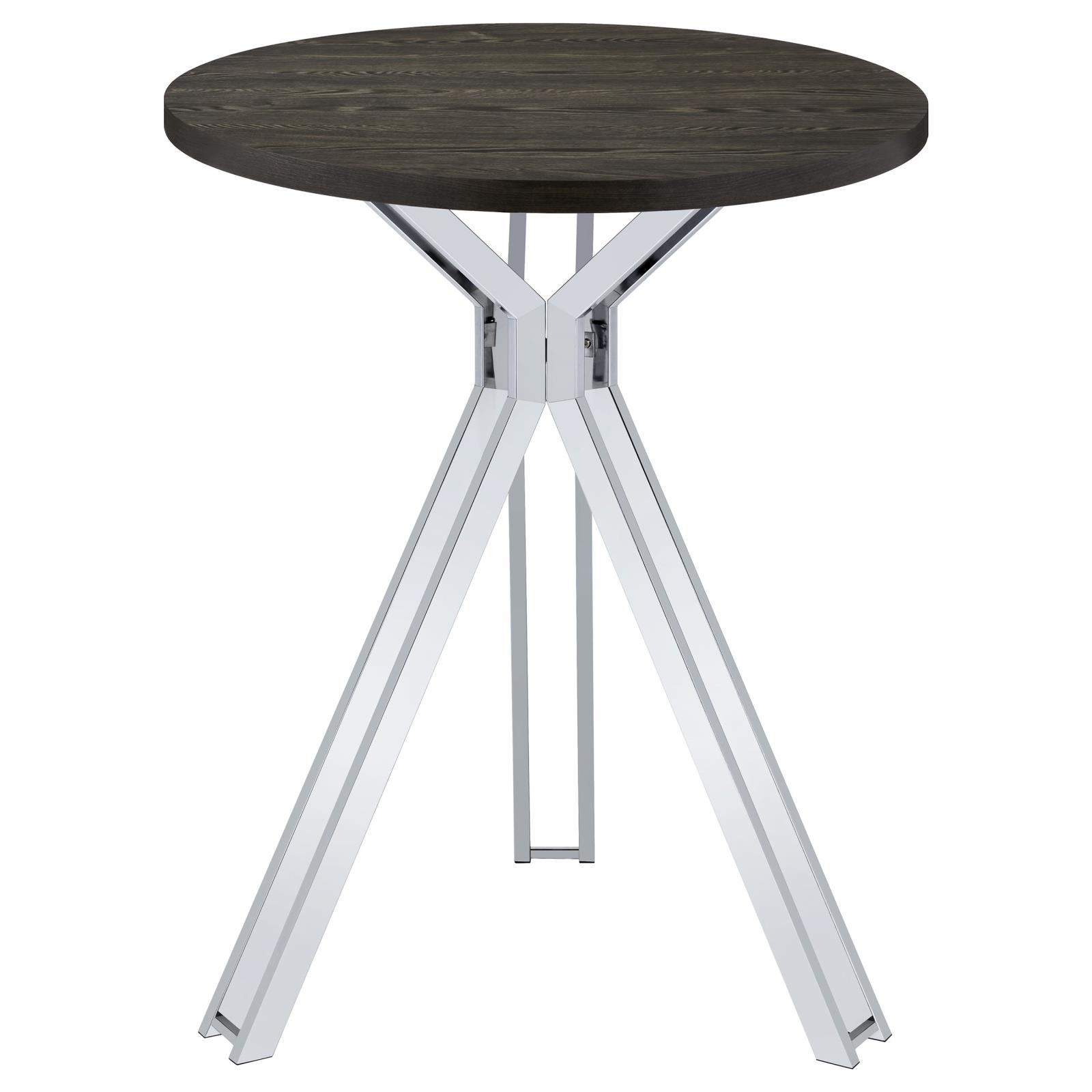 Edgerton Round Wood Veneer Top Bar Table