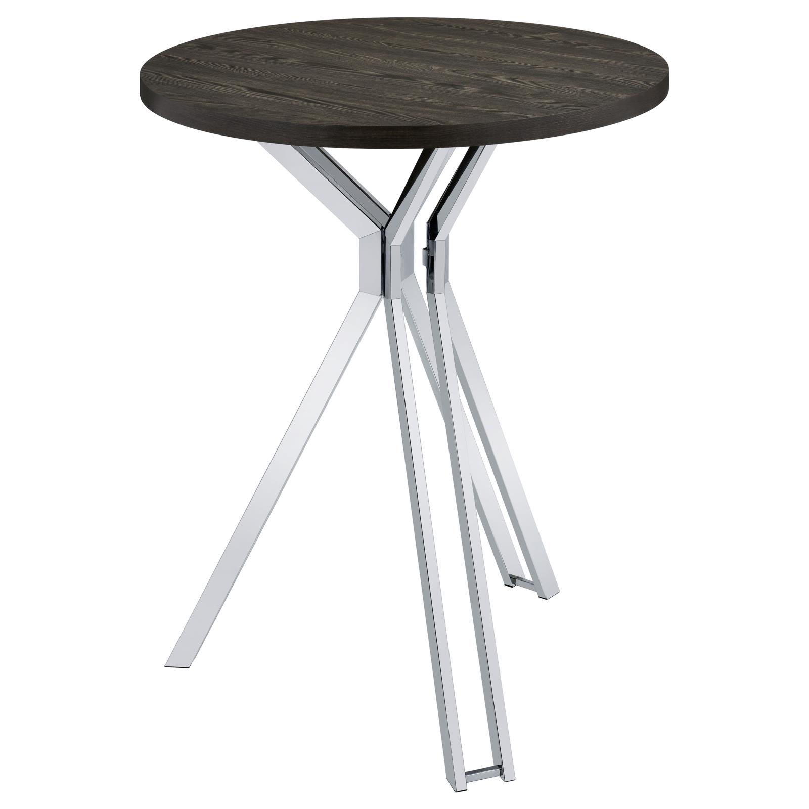 Edgerton Round Wood Veneer Top Bar Table