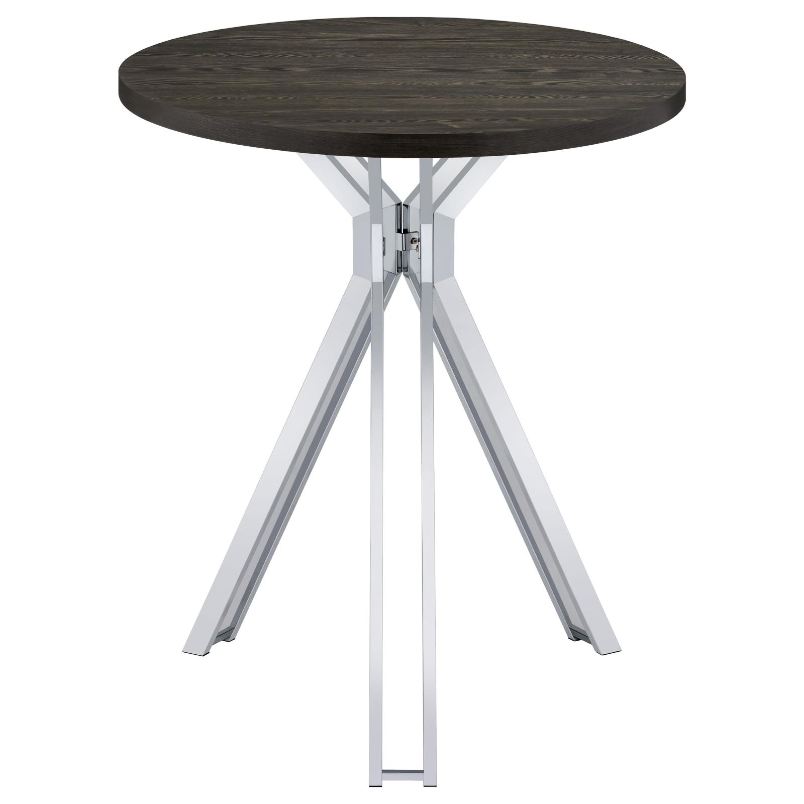 Edgerton Round Wood Veneer Top Bar Table