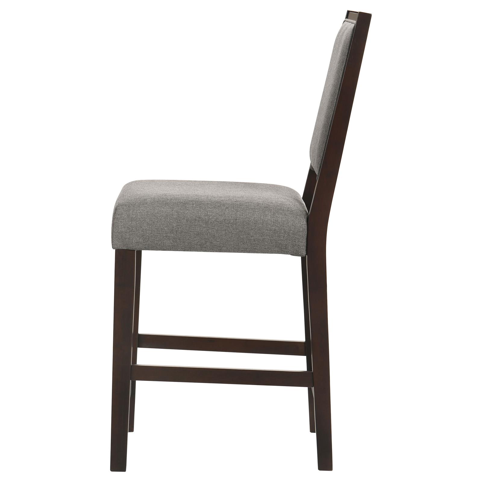 Bedford Fabric Open Back Counter Stool with Footrest