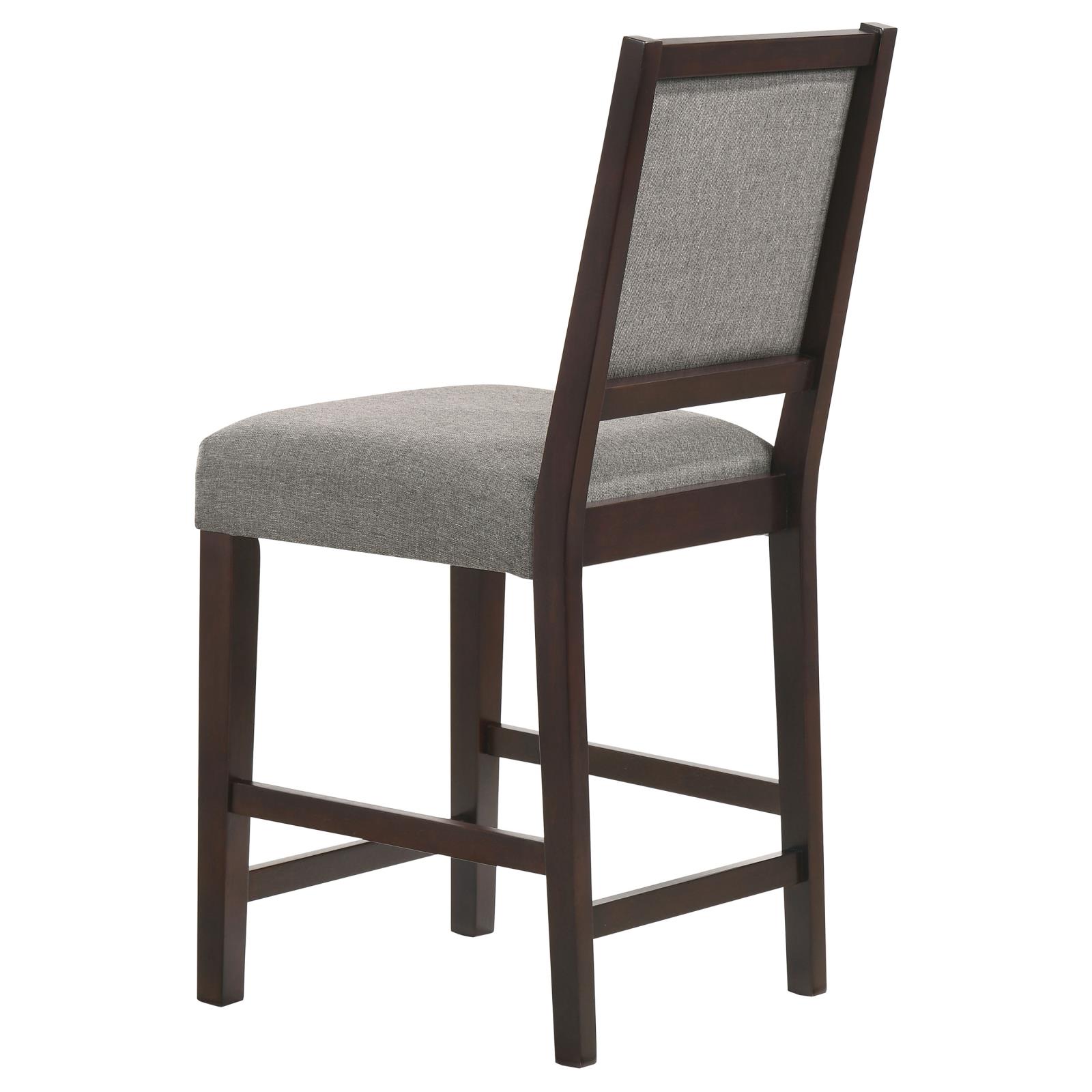 Bedford Fabric Open Back Counter Stool with Footrest