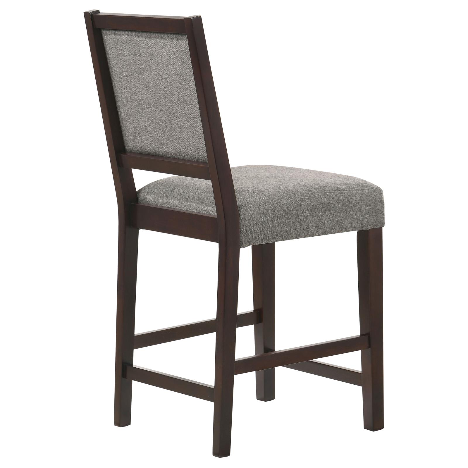 Bedford Fabric Open Back Counter Stool with Footrest