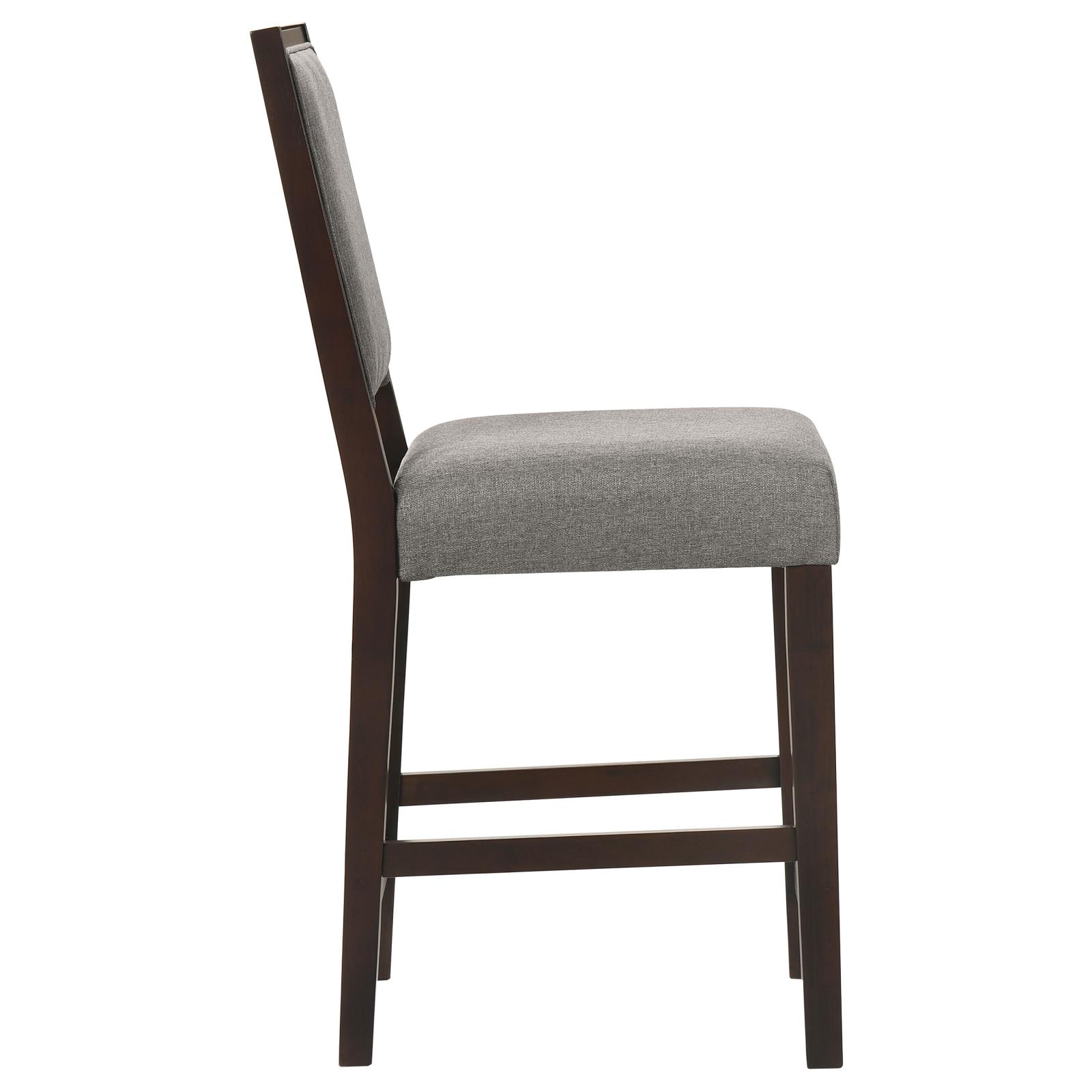 Bedford Fabric Open Back Counter Stool with Footrest