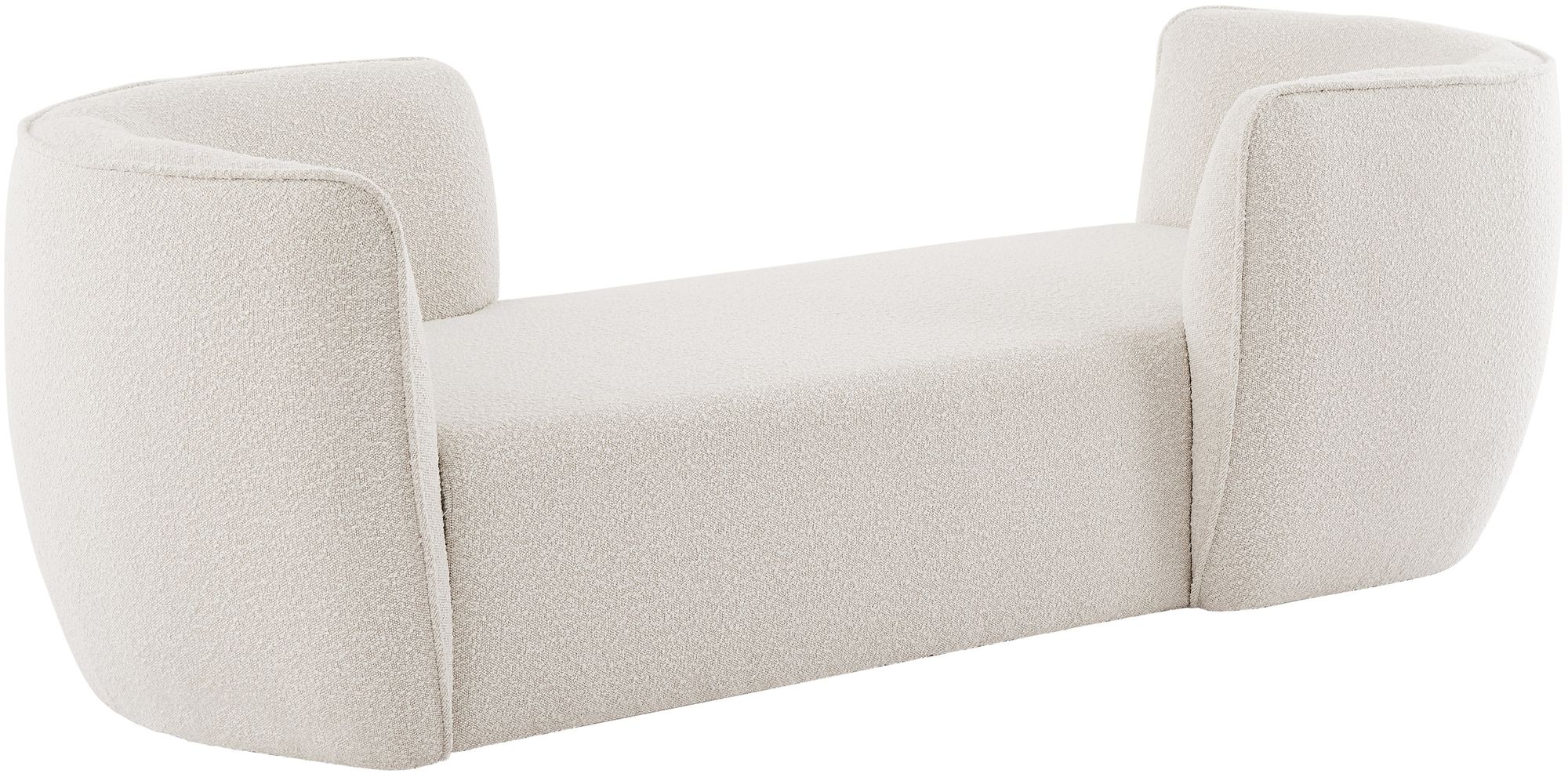 Hilton Boucle Fabric Chaise Lounge