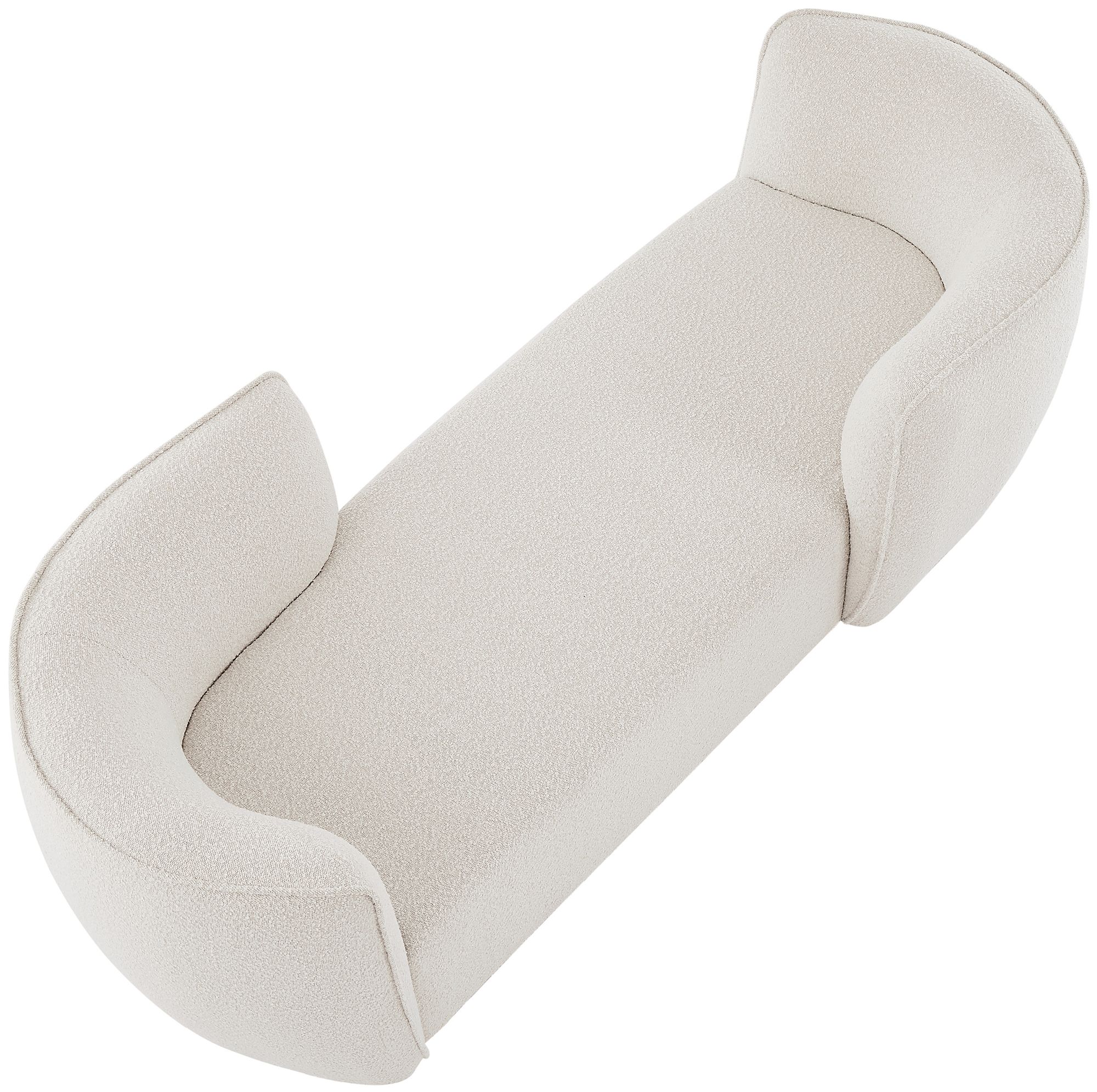 Hilton Boucle Fabric Chaise Lounge