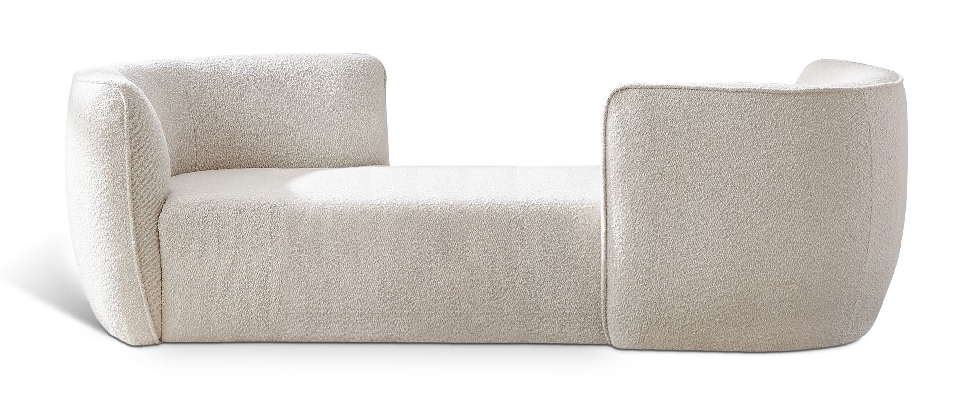 Hilton Boucle Fabric Chaise Lounge
