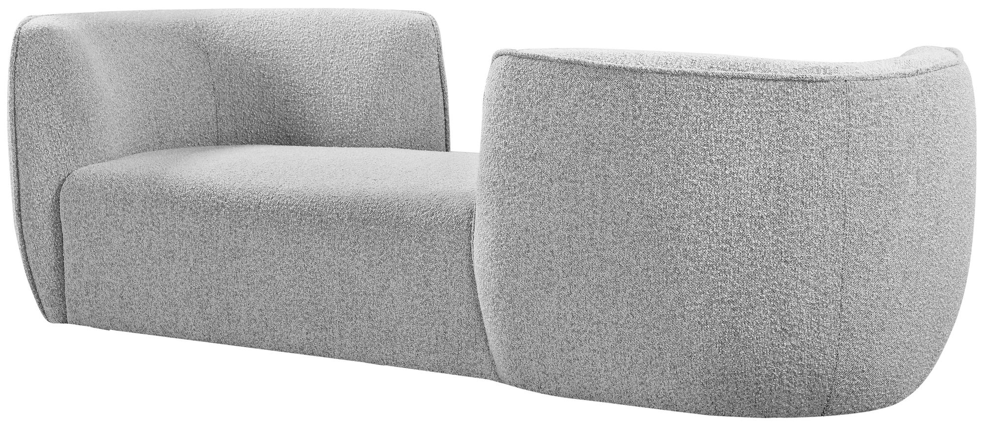 Hilton Boucle Fabric Chaise Lounge