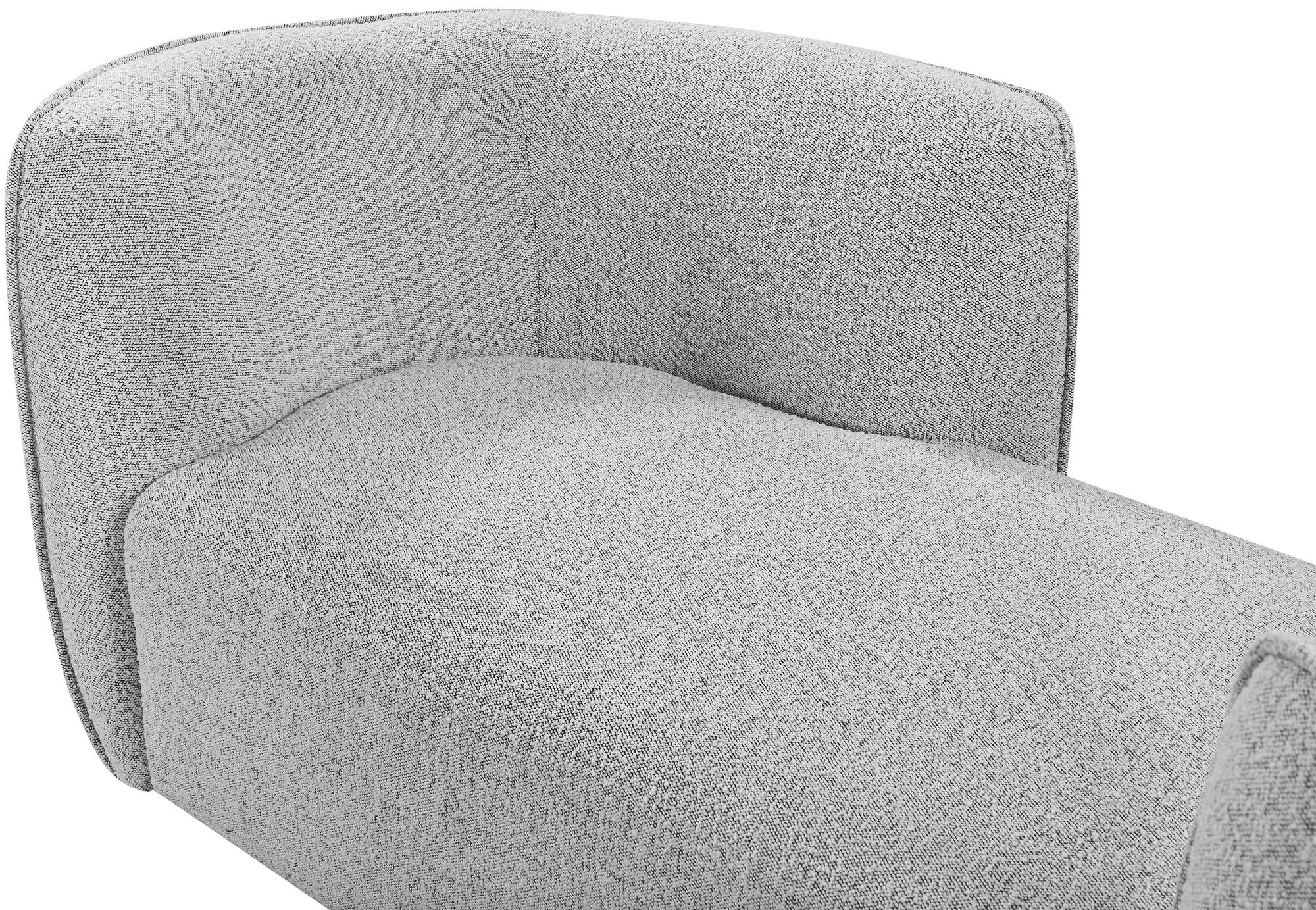 Hilton Boucle Fabric Chaise Lounge