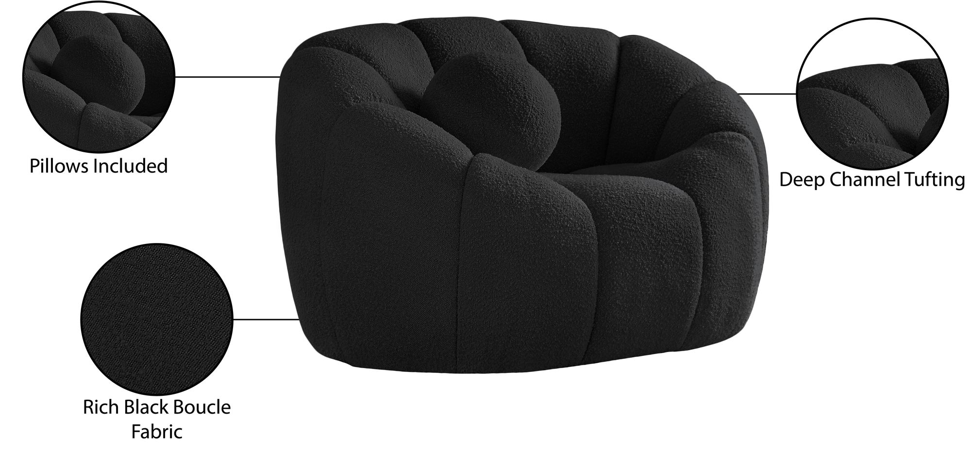 Elijah Boucle Fabric Chair