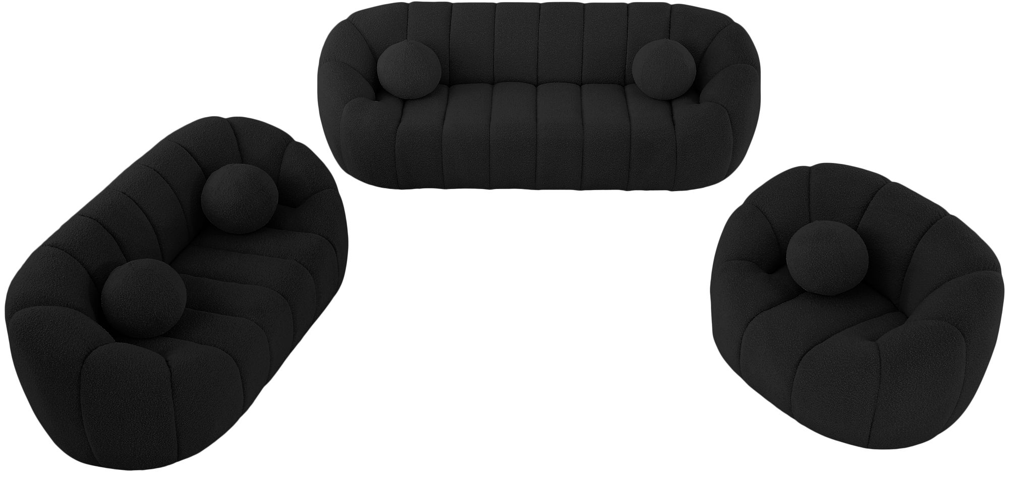 Elijah Boucle Fabric Sofa