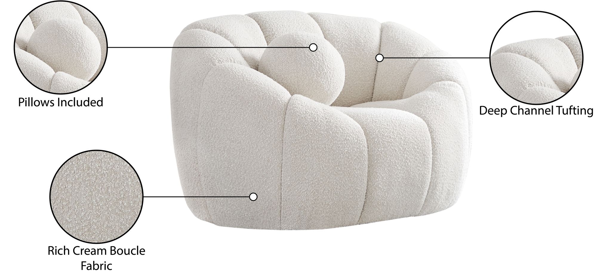 Elijah Boucle Fabric Chair