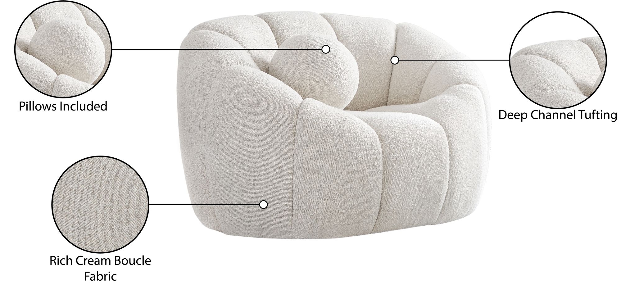 Elijah Boucle Fabric Chair