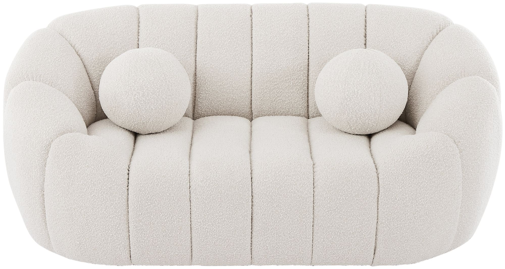 Elijah Boucle Fabric Loveseat