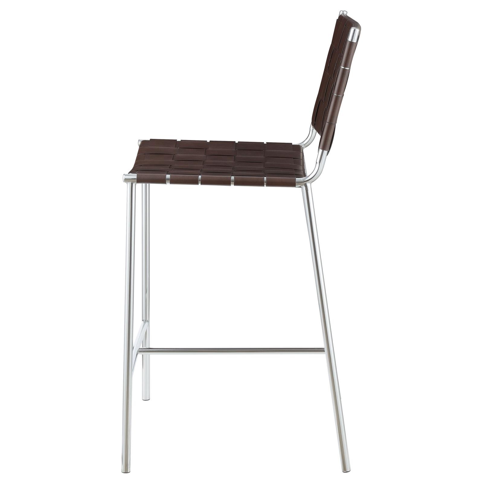 Adelaide Leatherette Counter Height Stool with Open Back