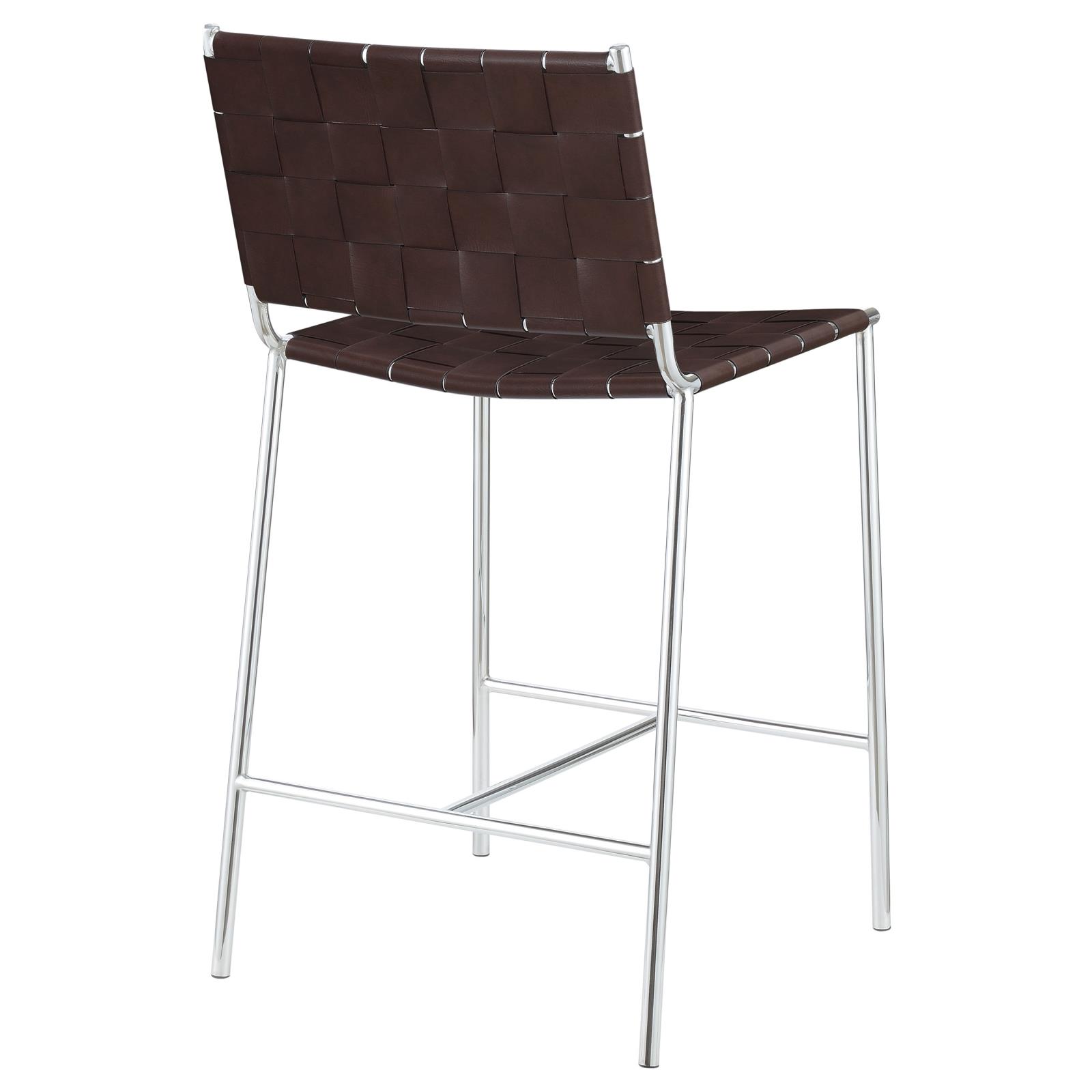 Adelaide Leatherette Counter Height Stool with Open Back