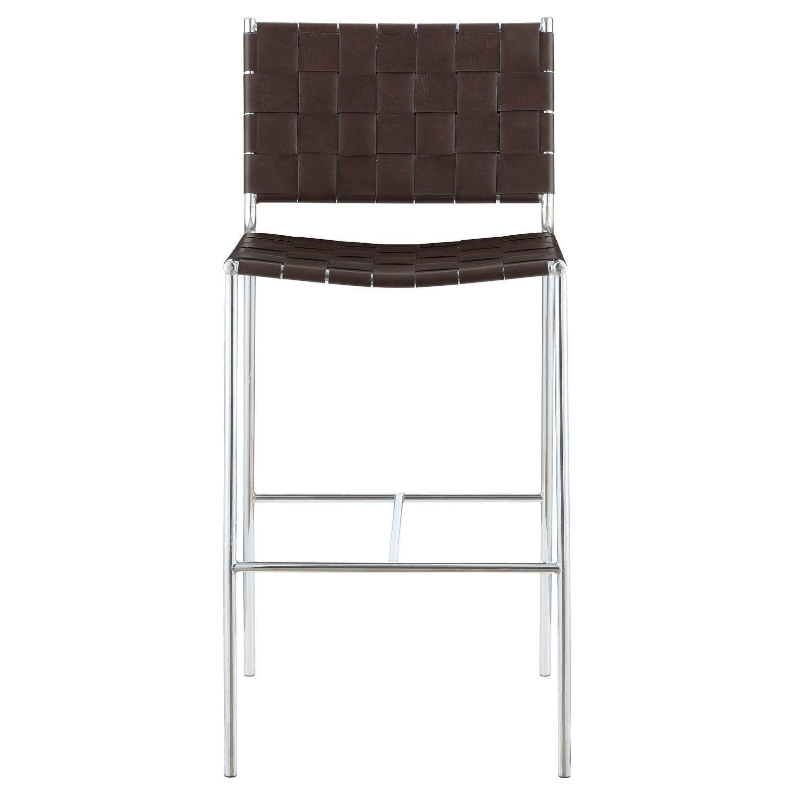 Adelaide Leatherette Bar Height Stool with Open Back