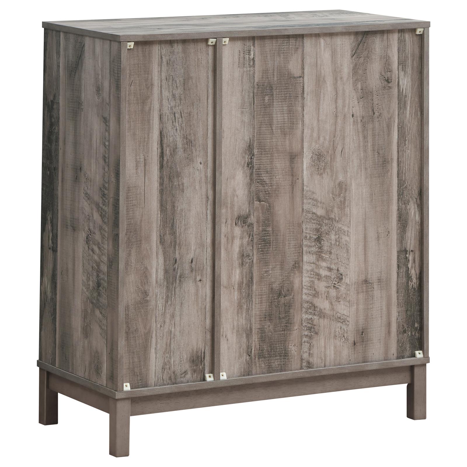 Cheyenne 2-door Wood Veneer Wine Cabinet with Stemware Rack