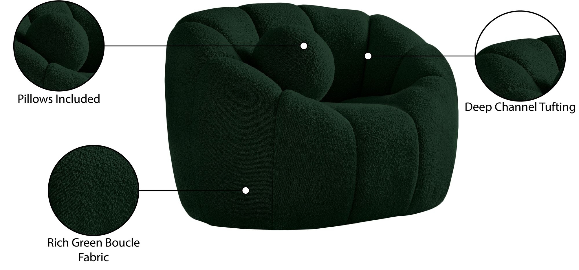 Elijah Boucle Fabric Chair