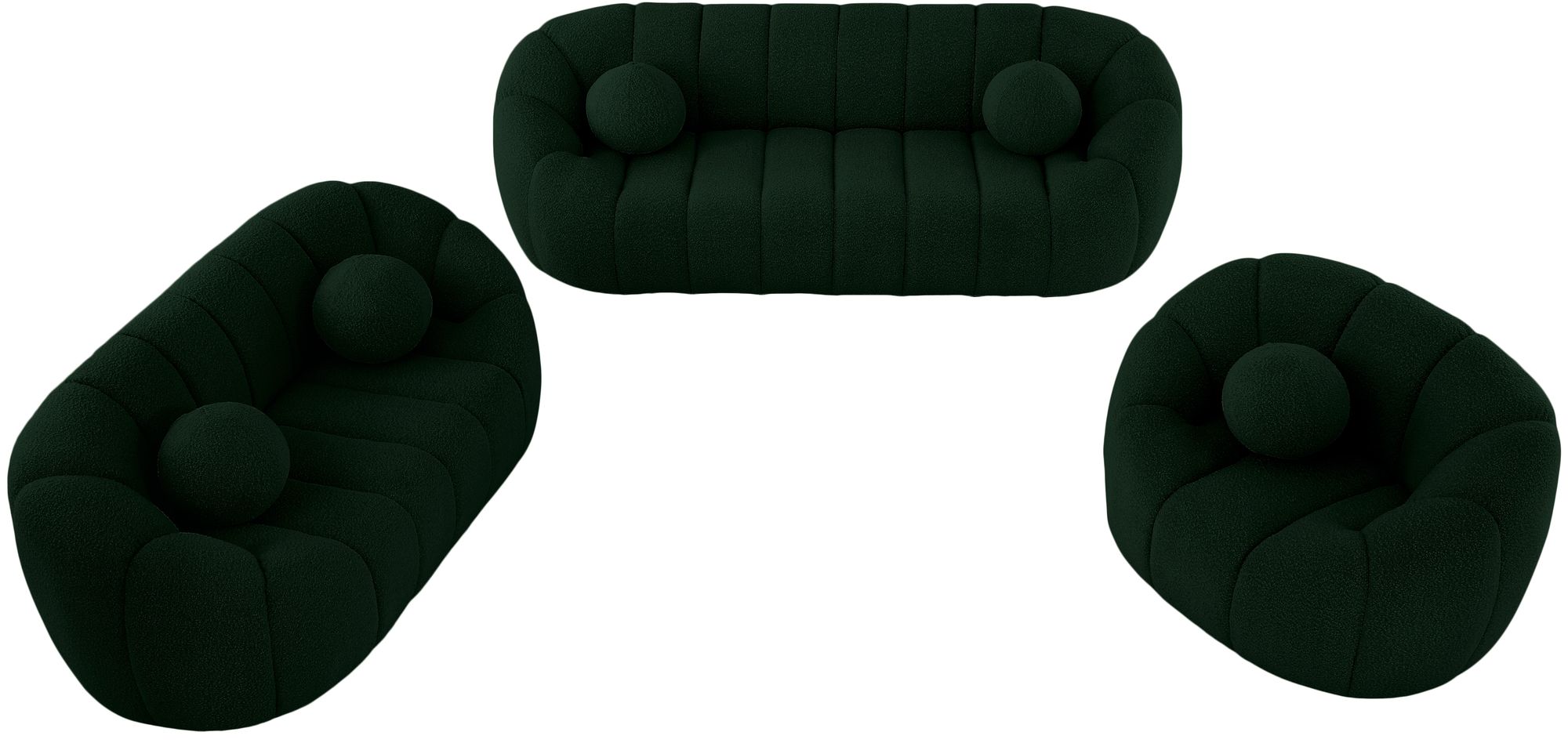 Elijah Boucle Fabric Sofa