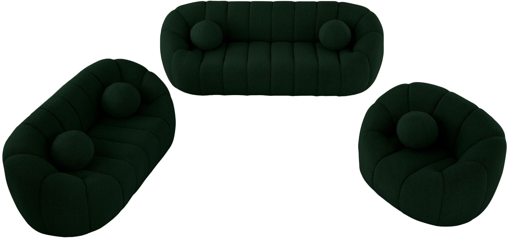 Elijah Boucle Fabric Sofa