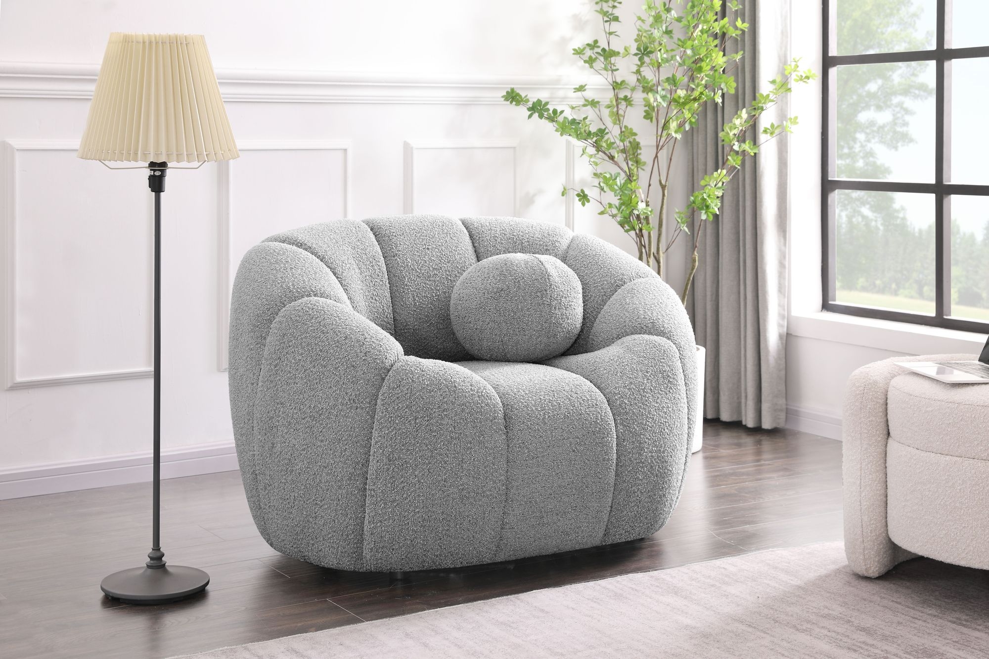 Elijah Boucle Fabric Chair