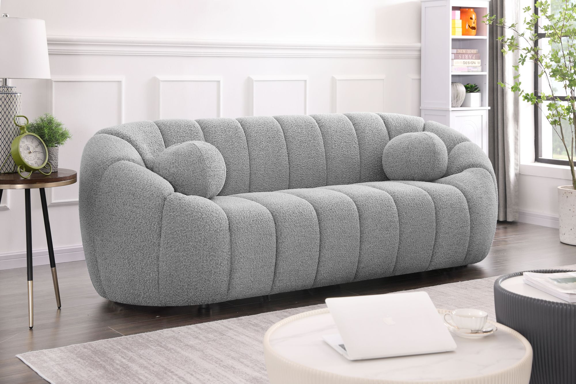 Elijah Boucle Fabric Sofa