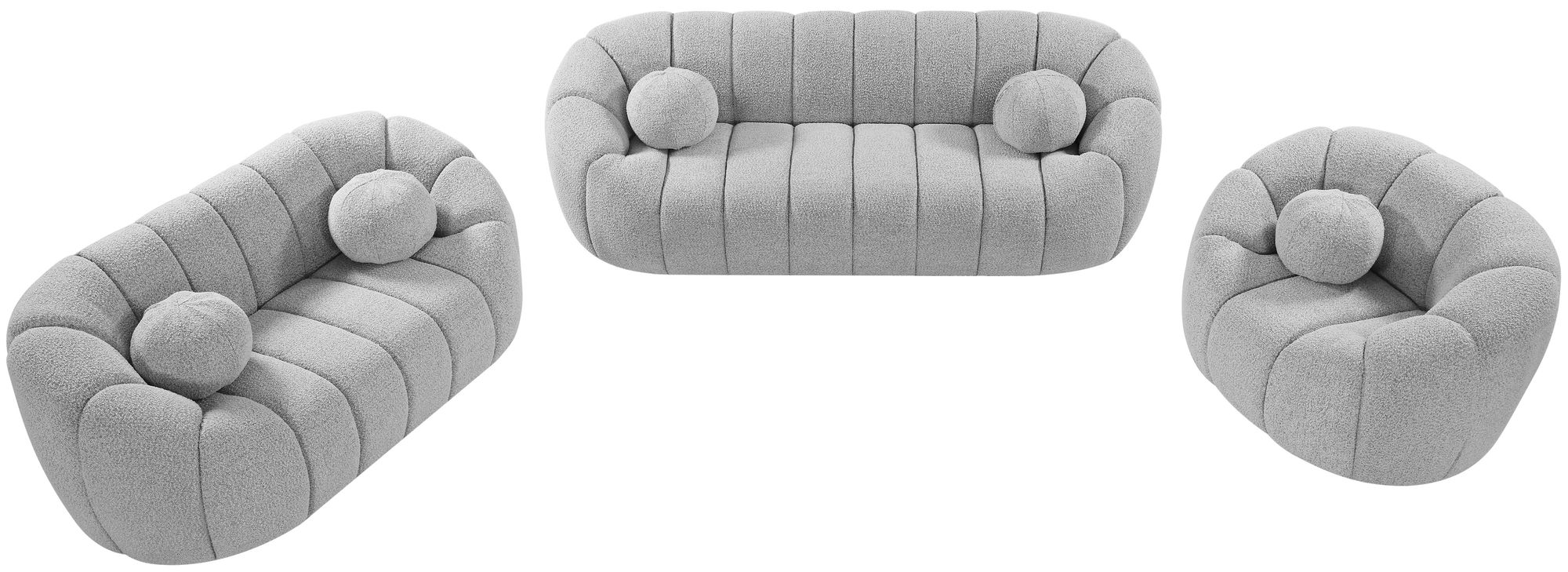 Elijah Boucle Fabric Sofa