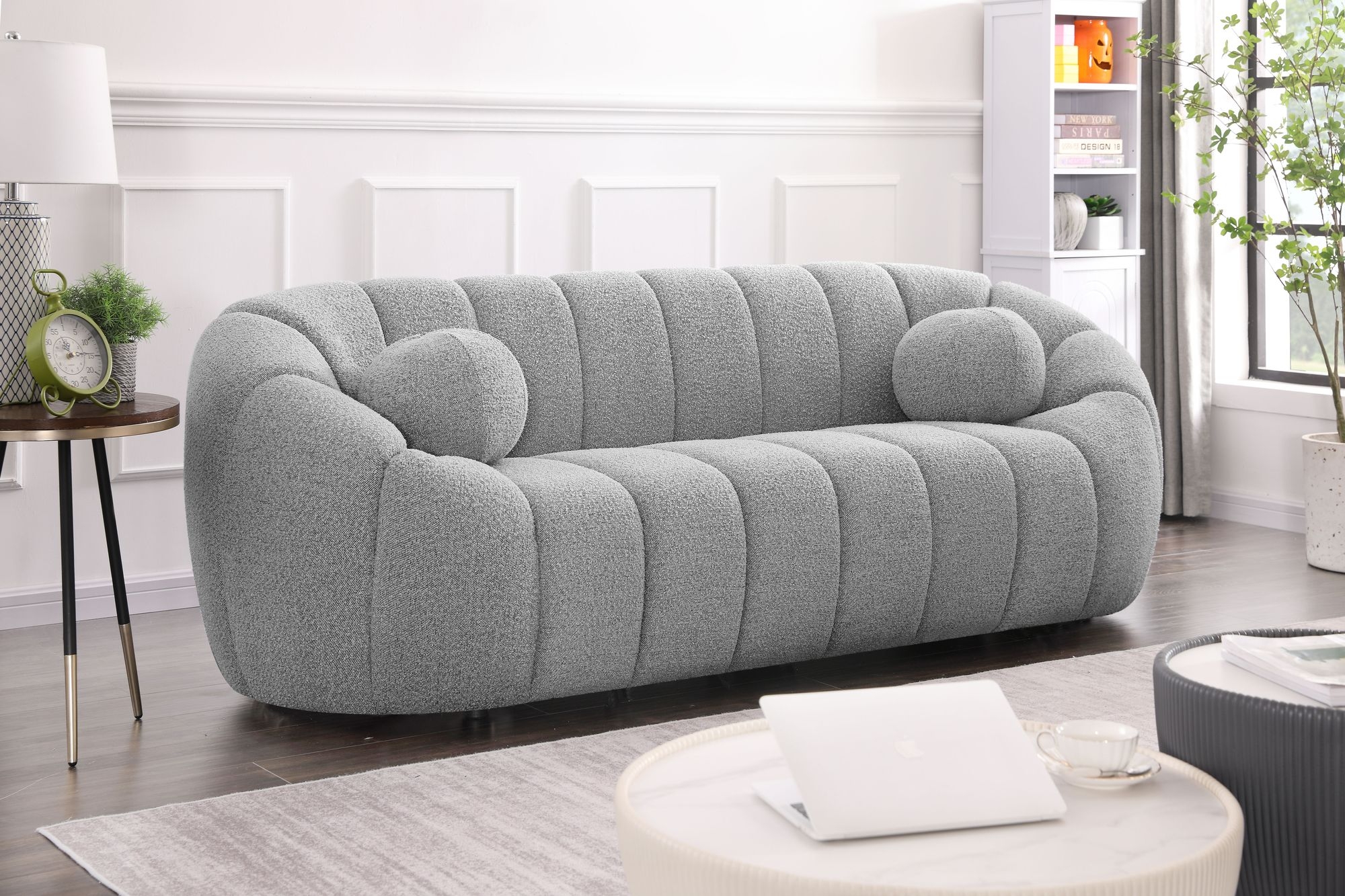 Elijah Boucle Fabric Sofa