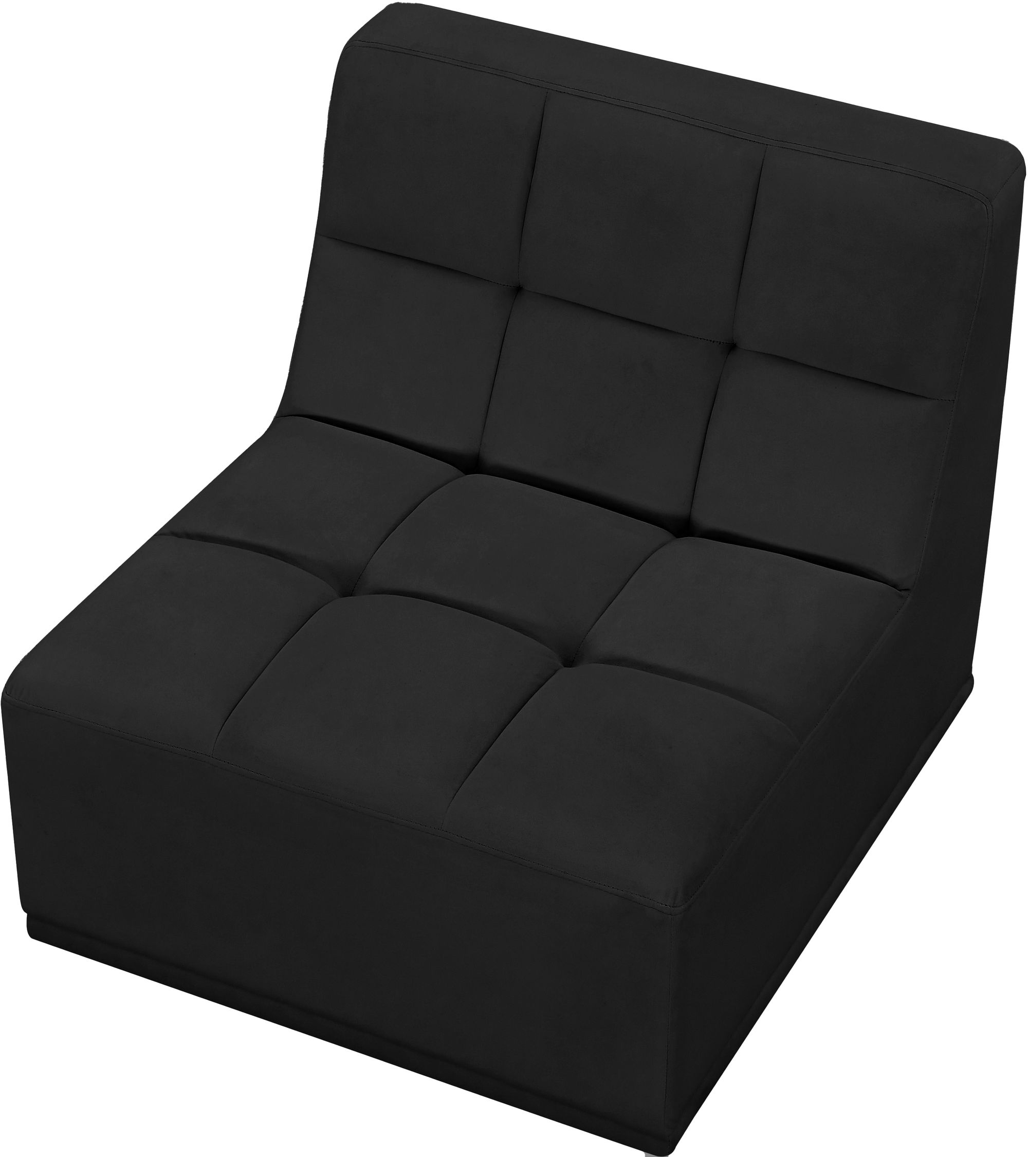 Relax Velvet Modular Armless Chair