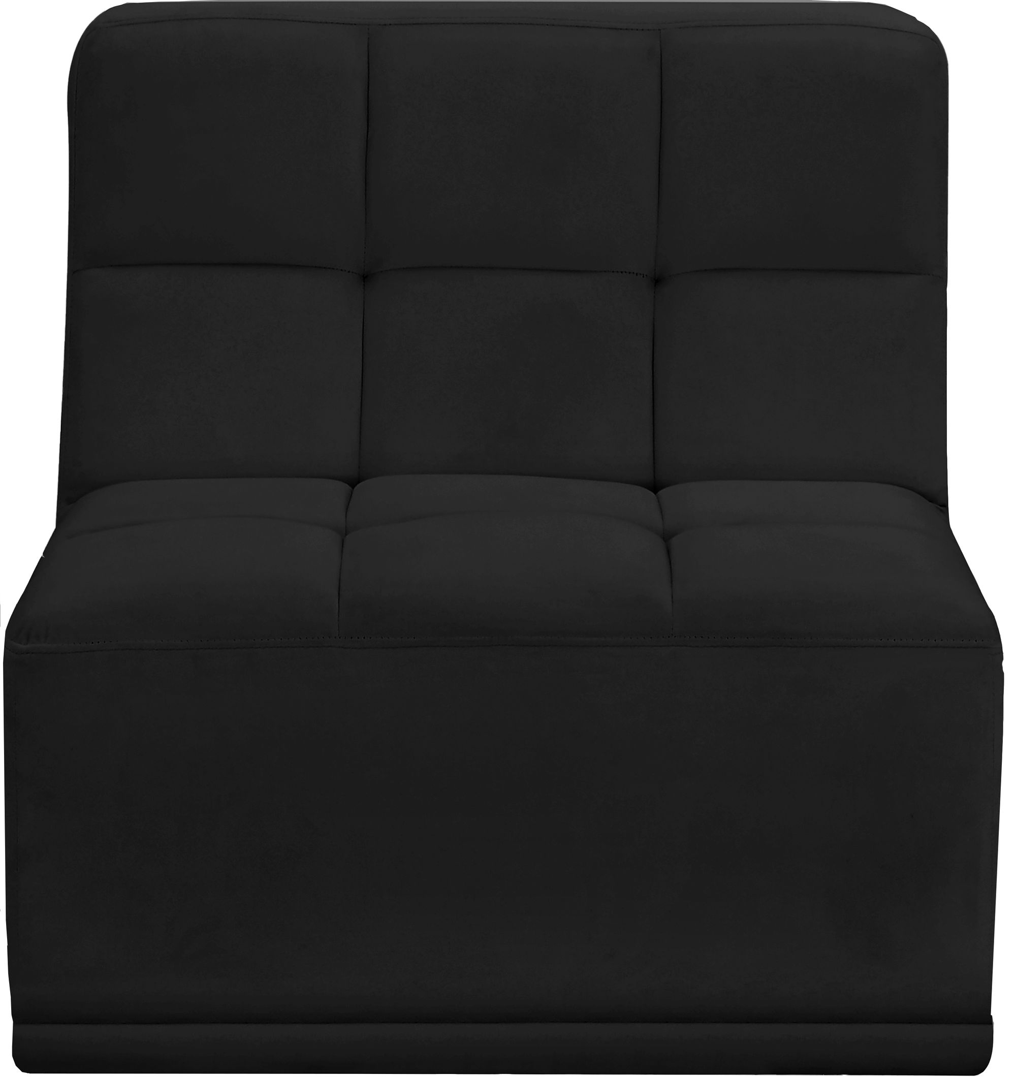 Relax Velvet Modular Armless Chair