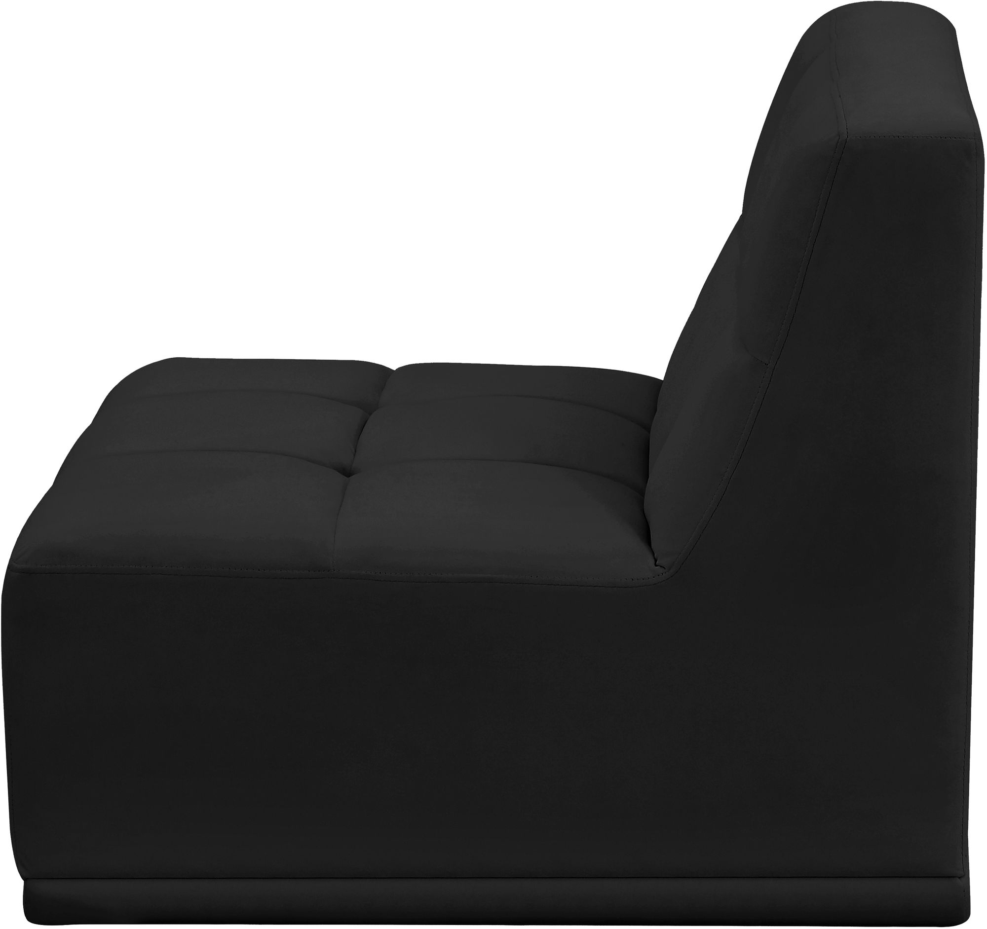 Relax Velvet Modular Armless Chair