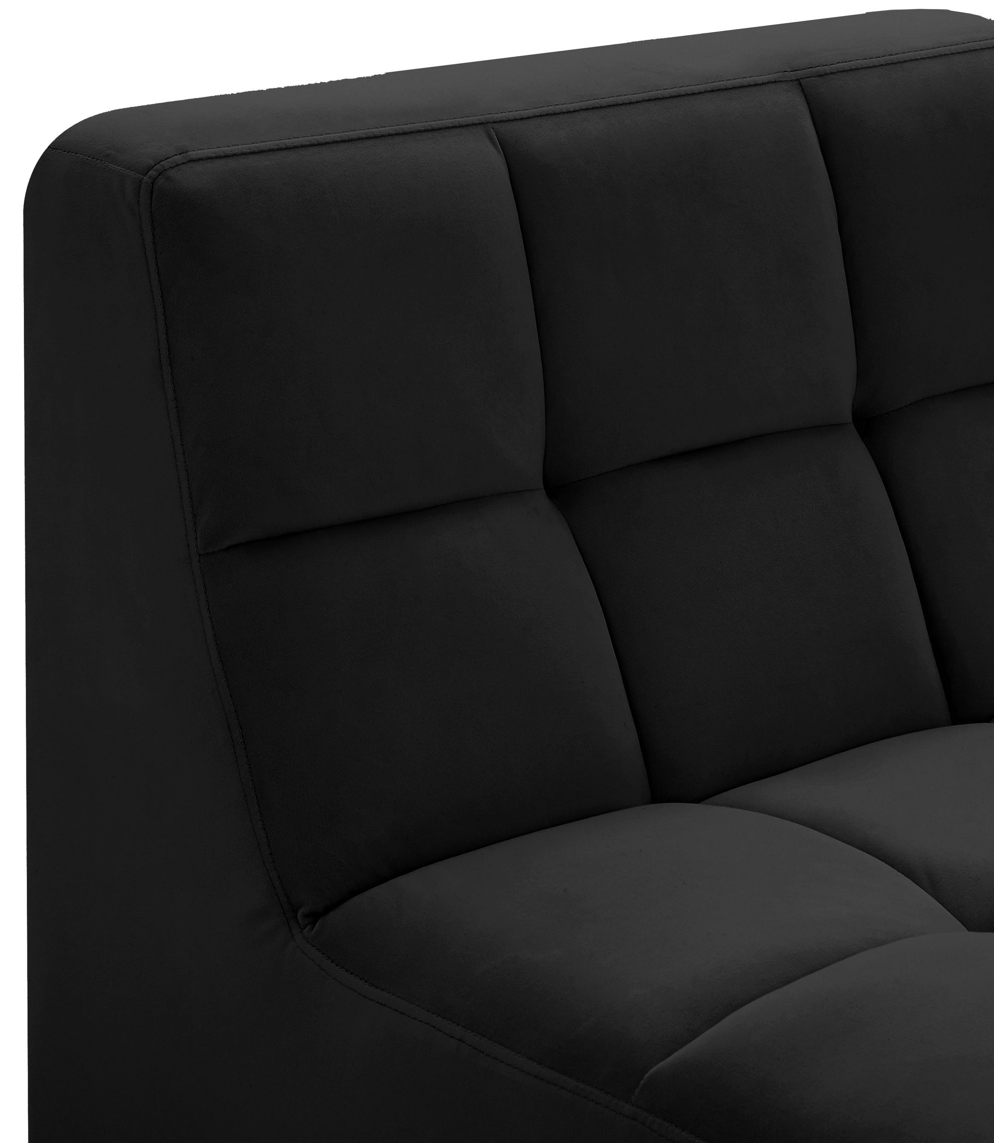 Relax Velvet Modular Armless Chair