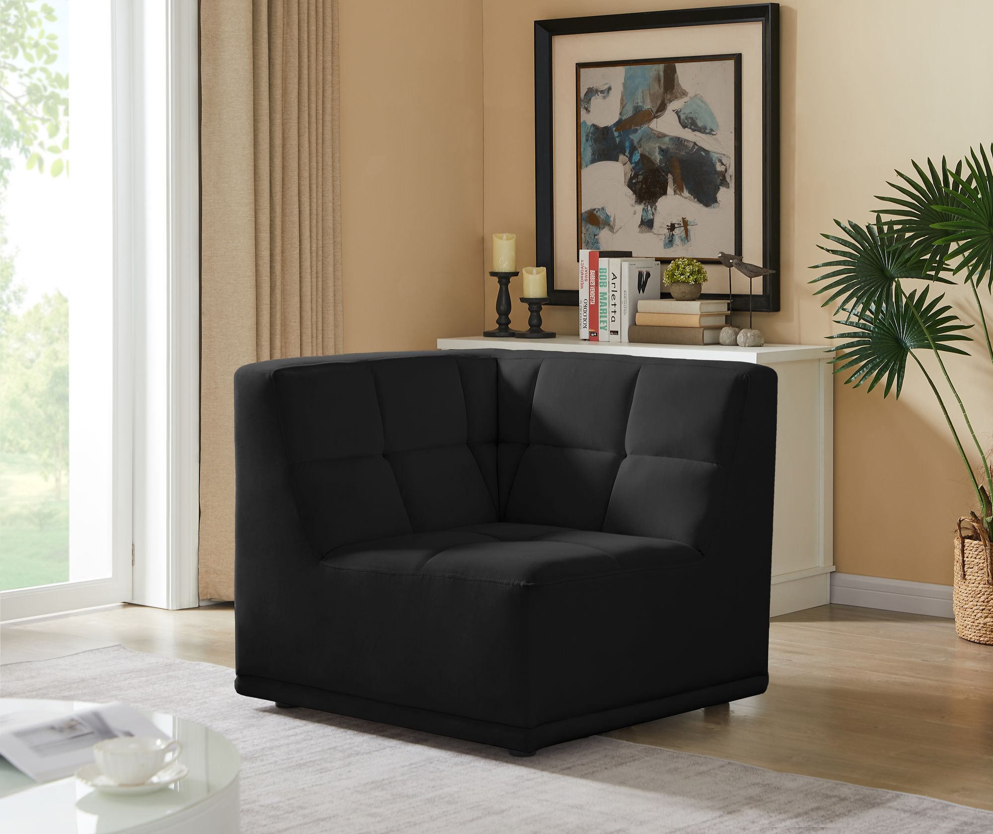 Relax Velvet Modular Corner Chair