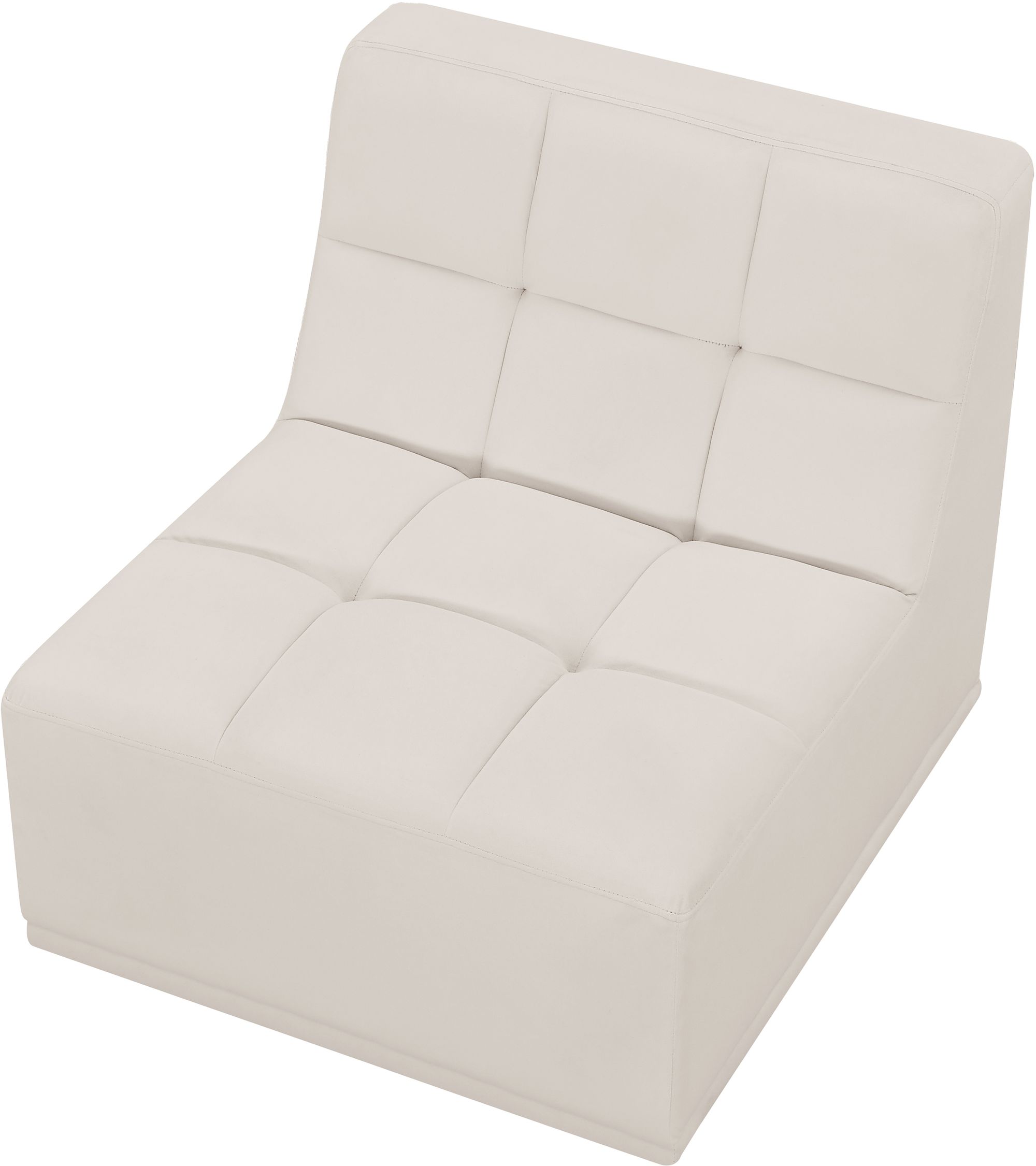Relax Velvet Modular Armless Chair